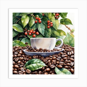 Coffee Beans 223 Art Print