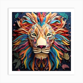 Paper Lion Art Print