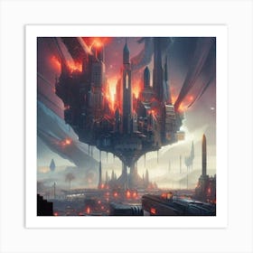 Futuristic City Art Print