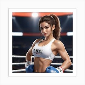 Boxing Girl 2 Art Print