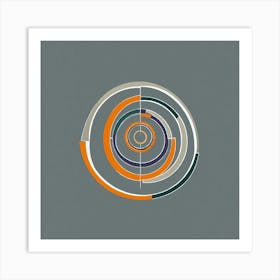 Design Of Professional Logo Featuring Two Hoops In Art Print