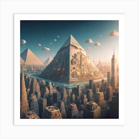 Pyramid City 8 Art Print