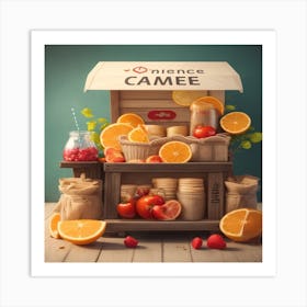 Orange Camee Art Print