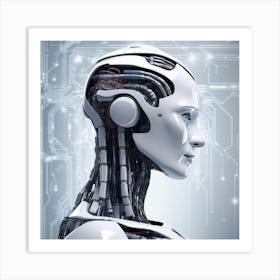 Portrait Of A Robot 15 Art Print