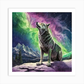 Howling Wolf Art Print