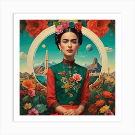 Frida Kahlo - Folklore Art Print