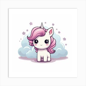 Cute Unicorn 182 Art Print