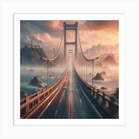 Bridge Over The Ocean Art Print