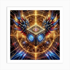 Cube Of Light 10 Art Print