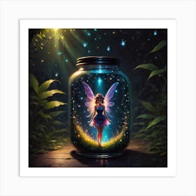 Fairy In A Jar Art Print