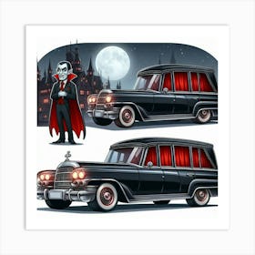 Vampire Car Art Print