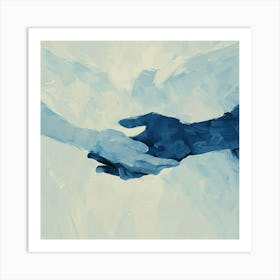 Angels Holding Hands Art Print