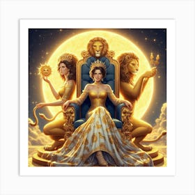 Queen Of The Lions Art Print