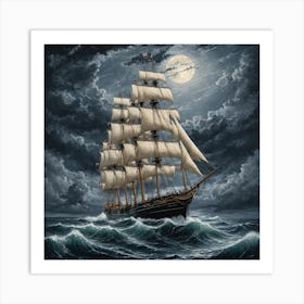 moody seas 13 Art Print