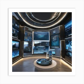 Futuristic Space Station Art Print