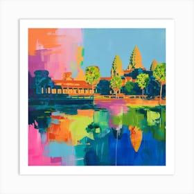 Abstract Travel Collection Siem Reap Cambodia 2 Art Print