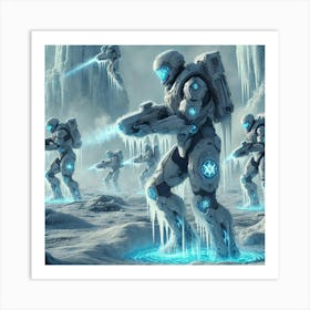 A Science Fiction Depiction Of Elite Ground Troops Art Print