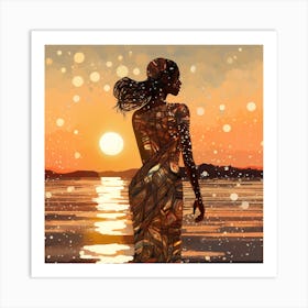 Sunset Painting 2 Art Print