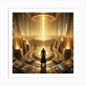 A Powerful And Emotional Sci Fi Scene Titled A He Art Print