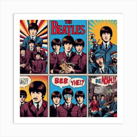 Beatles Story, pop art 3 Art Print