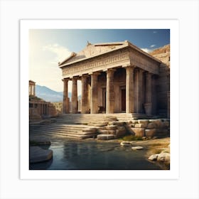 Ancient Greek Temple 2 Art Print