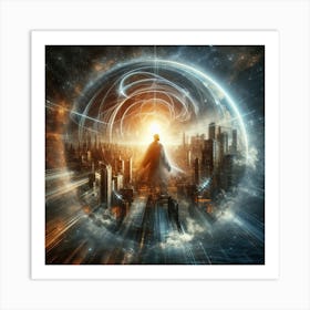 Futuristic Cityscape 4 Art Print