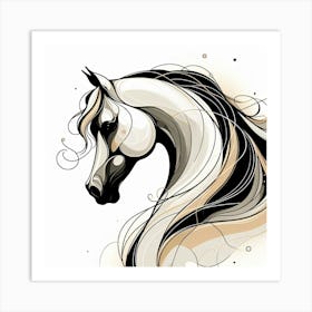 Creative Horse Beauty Illustration Nr 102 Art Print