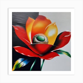 Flower Painting Art Print