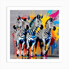 Zebras 1 Art Print