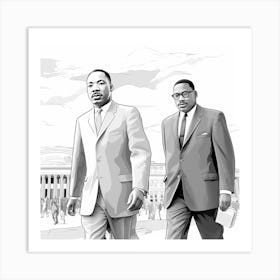 Mlk And Ralph Abernathy 1 Art Print