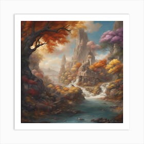 Fantasy Landscape Painting Art Print