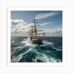 Tall Ship Sailing Art Print