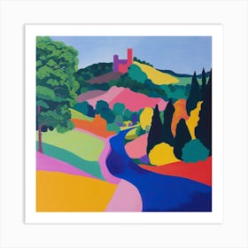Colourful Gardens Powis Castle Gardens Wales 1 Art Print