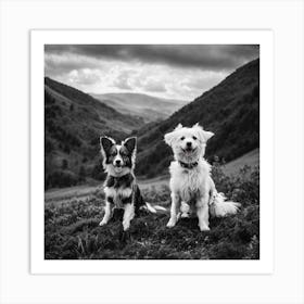 Cute Dogs Inabeautifulplace Art Print