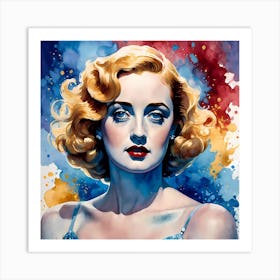 Hollywood Legend Betty Davis Art Print