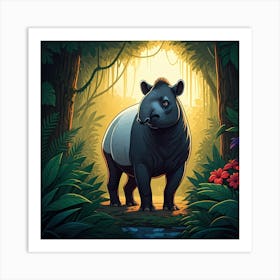 Jungle Tapir Art Print