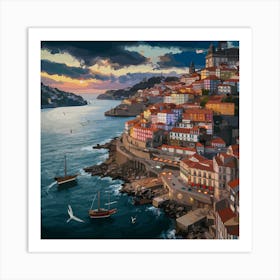 Porto Portugal Travel Poster 5 Art Print
