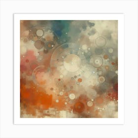 Tranquil Tapestry: A Surreal Symphony in Muted Tones Art Print