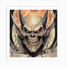 Demon Head 8 Art Print