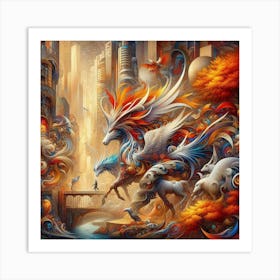 City Of Dragons Art Print