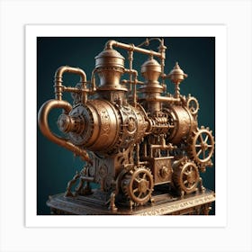 Steam Engine Art Print