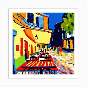 Paris Street Scene Art Print