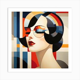 Bauhaus French Woman 03 Art Print