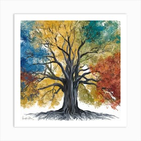 Rainbow Soul Tree (3) 1 Art Print