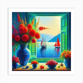 Window View Art Print