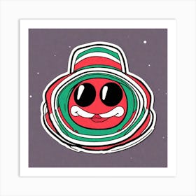 Mexico Hat Sticker 2d Cute Fantasy Dreamy Vector Illustration 2d Flat Centered By Tim Burton (36) Art Print