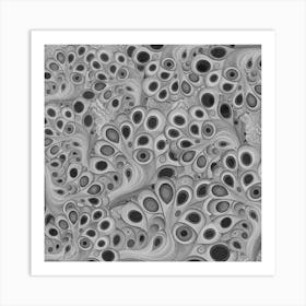 Abstract Black And White Painting Art Print