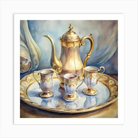 A Sophisticated And Inviting Illustration Of A Cof (1) Art Print