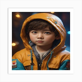 Portrait Of A Young Boy Art Print