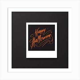 Happy Halloween Polaroid Card Art Print